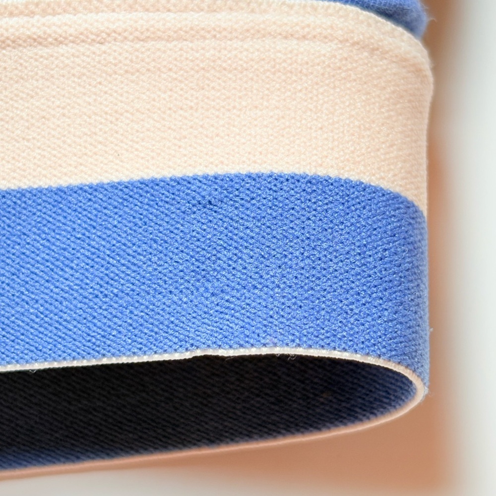 Hanes Blue Adjustable Strap Bra with Striped Band - Picture 5 of 8